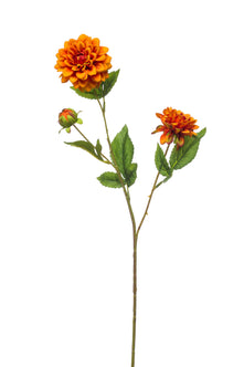 Emerald Kunstbloem Dahlia mini 68cm oranje