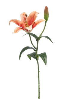 Emerald Kunstbloem Lelie oranje 56cm