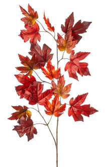 Emerald Kunsttak Esdoorn blad 110cm rood