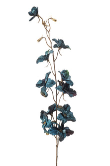 Emerald Kunstbloem Ridderspoor velvet 85cm blauw