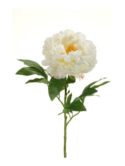 Emerald Kunstbloem Pioenroos 65cm wit