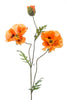 Emerald Kunstbloem Klaproos oranje 90cm