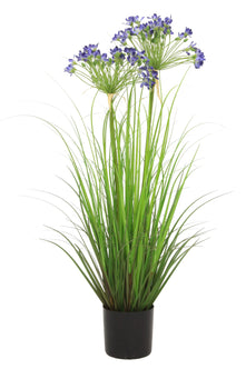 Emerald Kunstplant Agapanthus Gras blauw 80cm