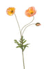 Emerald Kunstbloem Klaproos peach 75cm