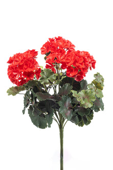 Emerald Kunstplant Geranium 41cm rood