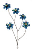 Emerald Kunstbloem Dahlia glamour 110cm blauw