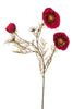 Emerald Kunstbloem Klaproos 68cm rood