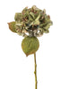 Emerald Kunstbloem Hortensia steel 47cm groen