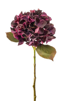 Emerald Kunstbloem Hortensia steel 47cm bordeaux
