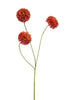 Emerald Kunstbloem Dahlia pompom mini 68cm oranje
