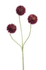 Emerald Kunstbloem Dahlia pompom mini 68cm bordeaux