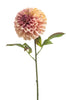 Emerald Kunstbloem Dahlia pompom XL 77cm peach