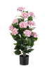 Emerald Kunstplant Hortensia in pot UV 90cm roze