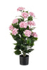 Emerald Kunstplant Hortensia in pot UV 90cm roze