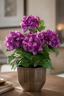 Emerald Kunstplant in pot Hortensia blauw 40cm